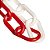 Cadeia de Barreira de Plástico Sr., Vermelho e Branco Alternando, Elo de 3/4 polegadas, 100 pés (00035-100) - Imagem 1