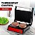 OVENTE Panini Press Elétrico e Grill e Sanduicheira com Placas Antiaderentes, Cabo com Toque Frio e Bandeja de Gotejamento Removível, Abre 180 Graus para Acomodar Qualquer Tipo ou T - Imagem 2