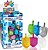 Dreidels Metálicos Aviv Judaica com Transliteração em Inglês Caixa de Exibição de 100 Dreidels em Cores Sortidas Azul Prata Ouro Rosa Verde Hanukkah Roda-gigante para o Jogo Tradicional de Chanuk - Imagem 3
