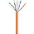 Cabo de Rede UTP Hikvision Cat6 100% Cobre Capa Simples - Laranja 305 metros (DS-1LN6UTC0) - Imagem 1