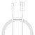 Cabo USB-A a Lightning Baseus Superior - Branco 1 metro (CALYS-A02) - Imagem 1