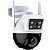 Câmera IP Satellite A-CAM008D 2 Câmeras Exterior Wifi - Branco/Preto - Imagem 2