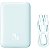 Carregador Portátil Magnético Mini Baseus 20 W 10.000 mAh - Azul Claro (PPCX110103) - Imagem 5