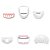 Depiladora Xion XI-EPILATOR6X1 6 em 1 USB - Rose/Branco - Imagem 3