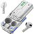 Fone de Ouvido Sem Fio Black Shark T11 RGB - Branco - Imagem 1