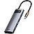 Hub USB-C 5 em 1 Baseus WKWG020013 3 USB-A 3.0+HDMI 4K+USB-C PD - Gray - Imagem 1