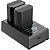Kit Baterias e Carregador SmallRig NP-FZ100 3824B USB 2 Baias - Imagem 1