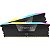 Kit Memória RAM DDR5 Corsair 5200 MHz 64 GB Vengeance RGB (2x32) - Preto (CMH64GX5M2B5200C40) - Imagem 1