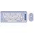 Kit Teclado + Mouse Sem fio Logitech Pop Icon Combo - Purple/White (920-013054) - Imagem 1