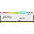 Memória RAM DDR5 Kingston 5200 MHz 16 GB Fury Beast RGB KF552C40BWA-16 - Branco - Imagem 1