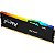 Memória RAM DDR5 Kingston 6000 MHz 16 GB Fury Beast RGB KF560C36BBE2A-16 - Preto - Imagem 2