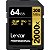 Memória SD SDXC Lexar Professional 2000X Série Gold 300-260 MB/s C10 U3 V90 64 GB (LSD2000064G-BNNNU) - Imagem 1