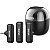 Microfone de Lapela Boya BY-WM3T-M2 Sem Fio Jack 3.5mm - Preto (2TX+1RX) - Imagem 1