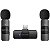 Microfone Sem fio Boya BY-V20 (2TX+1RX) USB-C - Preto - Imagem 1