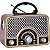 Rádio Portátil Mega Star RX2153BTG AM/FM Bluetooth - Marrom/Dourado - Imagem 2