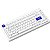 Teclado Gamer Mecânico Akko MOD007B PC RGB 75% Hot Swap Sem Fio - Branco/Azul (Inglês) - Imagem 10