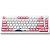 Teclado Gamer Mecânico Akko MOD007B-HE PC Tokyo R2 RGB Sem Fio Switch Yellow - Branco/Rosa (Inglês) - Imagem 6