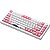 Teclado Gamer Mecânico Akko MOD007B-HE PC Tokyo R2 RGB Sem Fio Switch Yellow - Branco/Rosa (Inglês) - Imagem 9