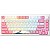 Teclado Gamer Mecânico Akko MOD007B-HE PC Tokyo R2 RGB Sem Fio Switch Yellow - Branco/Rosa (Inglês) - Imagem 7