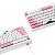 Teclado Gamer Mecânico Akko MOD007B-HE PC Tokyo R2 RGB Sem Fio Switch Yellow - Branco/Rosa (Inglês) - Imagem 10