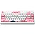 Teclado Gamer Mecânico Akko MOD007B-HE PC Tokyo R2 RGB Sem Fio Switch Yellow - Branco/Rosa (Inglês) - Imagem 1
