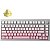 Teclado Gamer Mecânico Akko Monsgeek M1W HE-SP RGB Sem Fio Switch Yellow - Silver/Pink (Inglês) - Imagem 1