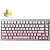 Teclado Gamer Mecânico Akko Monsgeek M1W HE-SP RGB Sem Fio Switch Yellow - Silver/Pink (Inglês) - Imagem 6