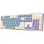 Teclado Gamer Mecânico Redragon Faye K685PYG RGB USB-C Switch Dragon Chant - Branco/Celeste (Inglês) - Imagem 4