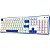 Teclado Gamer Mecânico Redragon Faye Pro K685WB-RGB-PRO RGB Sem Fio Switch Red - White/Blue (Inglés) - Imagem 2