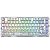 Teclado Gamer Redragon ELF K649 Pro RGB Backlit Bluetooth - Branco/Transparente - Imagem 1