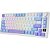 Teclado Mecânico Royal Kludge M75 75% Click Wireless Switch Blue - Taro Milk - Imagem 1