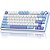 Teclado Mecânico Royal Kludge M75 75% Tátil Wireless Switch Brown - Taro Milk - Imagem 1