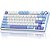 Teclado Mecânico Royal Kludge M75 75% Tátil Wireless Switch Brown - Taro Milk - Imagem 2
