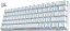 Teclado Mecânico Royal Kludge RK61 60% RGB Click Wireless Switch Blue - Branco - Imagem 1