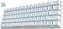Teclado Mecânico Royal Kludge RK61 60% RGB Click Wireless Switch Blue - Branco - Imagem 2