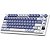 Teclado Mecânico Royal Kludge RKM75 75% RGB Sem Fio Switch Blue - Ocean Blue (Inglês) - Imagem 9