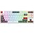 Teclado Mecânico Royal Kludge RKR87 75% RGB Tátil Switch Brown - White - Imagem 3