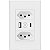 Tomada de Parede Inteligente Moes WK-KX-BR2-1A1C 2 Gang 5000 W - Branco - Imagem 1