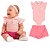 Fantoni Bebê Menina Body C/Gola+Shorts Saia Babado(30095/30175) - Imagem 1