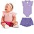 Fantoni Bebê Menina Body C/Gola+Shorts Saia Babado(30095/30175) - Imagem 3