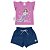 Fantoni Conjunto Menina Blusa Com Manga + Shorts Fru-Fru (40119 - 40247) - Imagem 2
