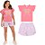 Fantoni Blusa Borboleta+Short Listra (10529 -10590) - Imagem 1