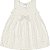 Fantoni Vestido Meia Malha Fio Penteado Brilho Off White ( 30530) - Imagem 1