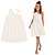 Fantoni Vestido Juvenil Rotativo Com Brilho Off White (10635) - Imagem 1