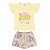 Fantoni Blusa Manga Borboleta+Shorts W-Amarelinho (50861) - Imagem 1