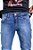 Calça Jeans Masculina Lacoste Straight Fit Stone - Azul Médio - Imagem 6