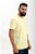 Camiseta Masculina Básica Hollister Amarela - Imagem 3