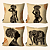 Kit 4 capas de almofadas africana - Imagem 1