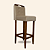 Banqueta estofada 60cm Eucalipto Suede bege capitone - Imagem 2