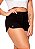 Short luxo moletinho preto - Imagem 1